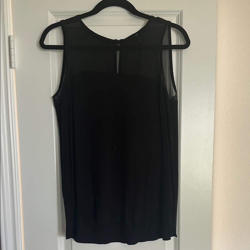 H&M Black Sleeveless Blouse